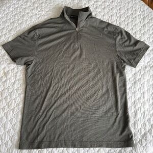 untouched‎ world New Zealand Organic Merino Wool Zip Tee Size Medium